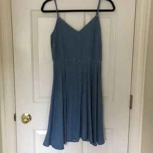 Chambray Skater Dress